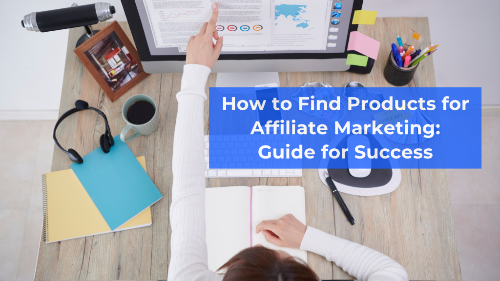 person looking in computer screen for products on affiliate marketing